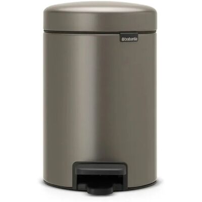 PROREGAL Klassischer Tretmülleimer Mit Soft Verschluss 3 Liter HxBxT 26,4 x 16,8 x 23,5 cm Metall Platin PROREGAL Klassischer Tretmülleimer Mit Soft Verschluss 3 Liter HxBxT 26,4 x 16,8 x 23,5 cm Metall Platin