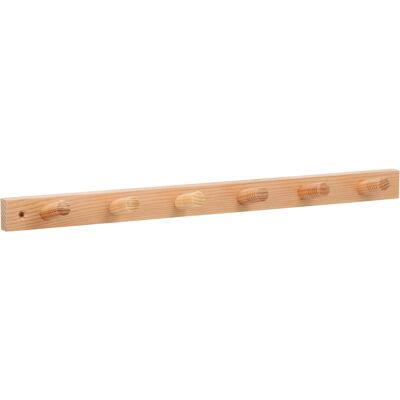 Siro Hakenleiste S641 Kiefer,ackiert Länge 420 mm 6 Haken FSC® Siro Hakenleiste S641 Kiefer,ackiert Länge 420 mm 6 Haken FSC®