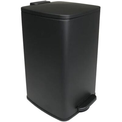 PROREGAL Mülleimer Küche Bad 30L Abfalleimer Mit Softclose & Stay-Open Deckel Fußpedal & Inneneimer Stahl Matt Schwarz Rechteckiger Tretmülleimer PROREGAL Mülleimer Küche Bad 30L Abfalleimer Mit Softclose & Stay-Open Deckel Fußpedal & Inneneimer Stahl Matt Schwarz Rechteckiger Tretmülleimer