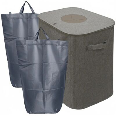 Relaxdays - 4052025849016 - Grau - 100 L - Trash can Relaxdays - 4052025849016 - Grau - 100 L - Trash can
