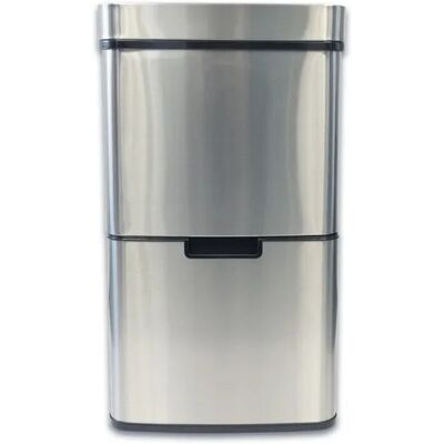 KARAT Mülleimer Dirk mit Bewegungssensor Premium Abfalleimer aus Edelstahl 62L Fassungsvermögen KARAT Mülleimer Dirk mit Bewegungssensor Premium Abfalleimer aus Edelstahl 62L Fassungsvermögen
