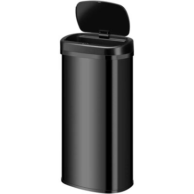 Juskys Mülleimer Viereckig mit Sensor 70 L Schwarz Juskys Mülleimer Viereckig mit Sensor 70 L Schwarz