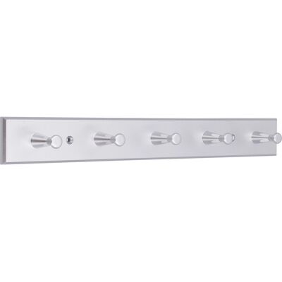 Siro Hakenleiste SM8164 Kunststoff Metalleffekt Chrom Matt Länge 400 mm 5 Haken Siro Hakenleiste SM8164 Kunststoff Metalleffekt Chrom Matt Länge 400 mm 5 Haken