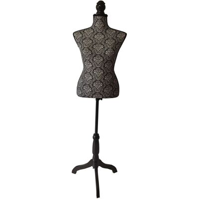 Relaxdays Schneiderpuppe Polyester Weiß Höhenverstellbar Barock-Design Größe 36 bis 38 130 bis 167 cm x 41 cm x 34 cm 1,7 kg Relaxdays Schneiderpuppe Polyester Weiß Höhenverstellbar Barock-Design Größe 36 bis 38 130 bis 167 cm x 41 cm x 34 cm 1,7 kg