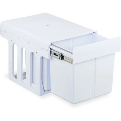 Relaxdays Weißer Küchenmülleimer - 15L, 8L, 8L - Platzsparend, Abnehmbare Körbe Relaxdays Weißer Küchenmülleimer - 15L, 8L, 8L - Platzsparend, Abnehmbare Körbe