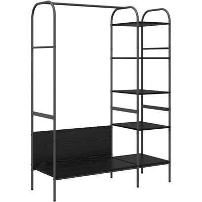 vidaXL Kleiderständer Schwarz 120 x 44 x 160 cm Holzwerkstoff 868445 vidaXL Kleiderständer Schwarz 120 x 44 x 160 cm Holzwerkstoff 868445
