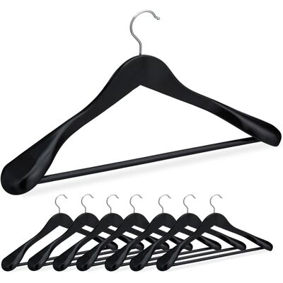 Relaxdays Anzug Kleiderbügel Ahornholz Schwarz Drehbar 8er Set 23 x 45 x 6 cm Relaxdays Anzug Kleiderbügel Ahornholz Schwarz Drehbar 8er Set 23 x 45 x 6 cm