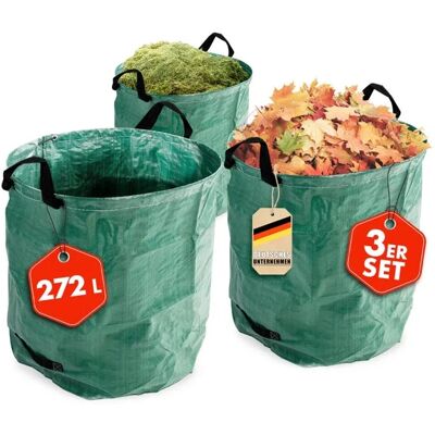 KARAT Gartenabfallsack 3er Set für Gartenabfälle und Aufbewahrung Selbststehend KARAT Gartenabfallsack 3er Set für Gartenabfälle und Aufbewahrung Selbststehend