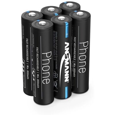 Ansmann HR03 Wiederaufladbare AAA-Batterien - 800mAh, NiMH Ansmann HR03 Wiederaufladbare AAA-Batterien - 800mAh, NiMH