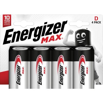 Energizer Alkaline Batterie Max D Mono 4 Stück Energizer Alkaline Batterie Max D Mono 4 Stück