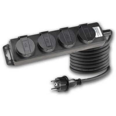 ChiliTec Außen-Steckdosenleiste 4-fach IP44 5m Zuleitung ChiliTec Außen-Steckdosenleiste 4-fach IP44 5m Zuleitung