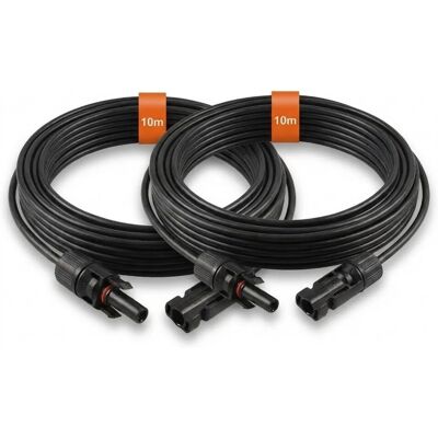 PVundSO Solarkabel-Verlängerung 2x 10m Schwarz MC4 PVundSO Solarkabel-Verlängerung 2x 10m Schwarz MC4