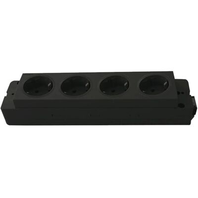 EVOline Modell Express Steckdosenleiste - 4 Steckdosen, Schwarz EVOline Modell Express Steckdosenleiste - 4 Steckdosen, Schwarz