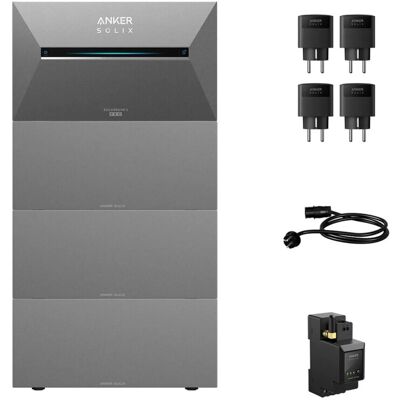 Anker SOLIX Solarbank 3 E2700 Pro Set 10.8kWh inkl. 3x Zusatzakku Smart Meter & 5x Smart Plug Anker SOLIX Solarbank 3 E2700 Pro Set 10.8kWh inkl. 3x Zusatzakku Smart Meter & 5x Smart Plug