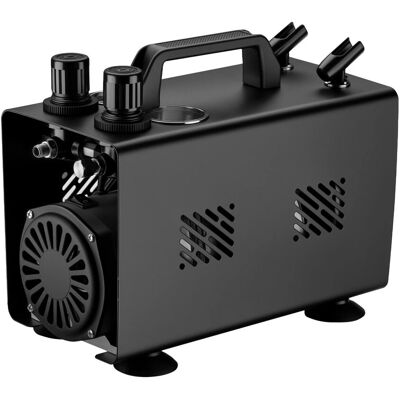 Wiltec Airbrush Kompressor As18Ta 1/6Ps Luftkompressor 20-23L/Min Pistole Design Wiltec Airbrush Kompressor As18Ta 1/6Ps Luftkompressor 20-23L/Min Pistole Design