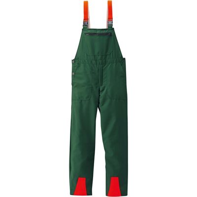 Scheibler workwear Schnittschutz-Latzhose Basic Grün-Orange Gr. 56 Scheibler workwear Schnittschutz-Latzhose Basic Grün-Orange Gr. 56