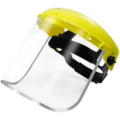 CCLIFE Gesichtsschutz mit Verstellbarem Kopfband Gesichtsschutzschild Schutzvisier mit Aluminiumverstärkten EN 166 CCLIFE Gesichtsschutz mit Verstellbarem Kopfband Gesichtsschutzschild Schutzvisier mit Aluminiumverstärkten EN 166