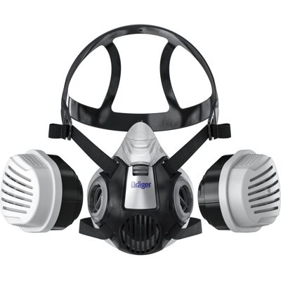 Dräger Halbmaske X-plore 3300 Lackiererset Inkl. A2P3-Kombi-Filter Gr. M Dräger Halbmaske X-plore 3300 Lackiererset Inkl. A2P3-Kombi-Filter Gr. M