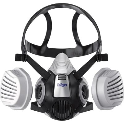 Dräger Halbmaske X-plore 3300 Handwerkerset Inkl. P3-R-Filter Gr. M Dräger Halbmaske X-plore 3300 Handwerkerset Inkl. P3-R-Filter Gr. M