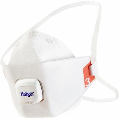 Dräger Feinstaubmaske X-plore 1930 V FFP3 mit Ventil Gr. S 10 Stück Weiß Dräger Feinstaubmaske X-plore 1930 V FFP3 mit Ventil Gr. S 10 Stück Weiß