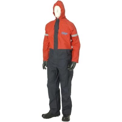 Dräger Wiederverwendbarer Schutzanzug Overall Spc 2400 Flexothane gegen Chemikalien Öle Größe XXL Schwarz-orange Dräger Wiederverwendbarer Schutzanzug Overall Spc 2400 Flexothane gegen Chemikalien Öle Größe XXL Schwarz-orange