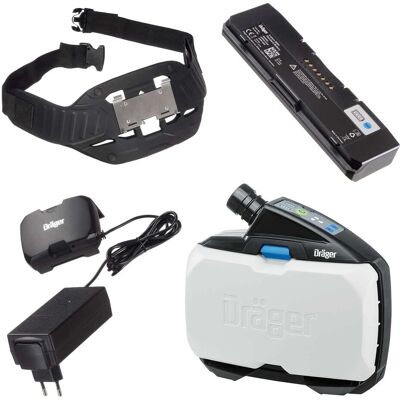 Dräger Gebläsefiltergerät Atemschutz X-plore 8000 Papr Set Basis Grundgerät Schwarz-weiß Dräger Gebläsefiltergerät Atemschutz X-plore 8000 Papr Set Basis Grundgerät Schwarz-weiß