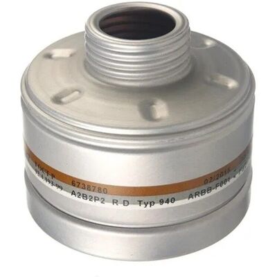 Dräger Atemschutz Kombinationsfilter 940 A2b2 P2 R D Gasfilter Partikelfilter mit Rd40 Anschluss Silber Dräger Atemschutz Kombinationsfilter 940 A2b2 P2 R D Gasfilter Partikelfilter mit Rd40 Anschluss Silber