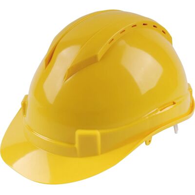 LUX-TOOLS Bauhelm 6-Punkt Gelb LUX-TOOLS Bauhelm 6-Punkt Gelb