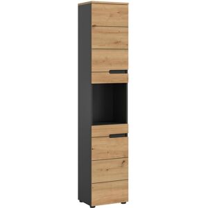 Hochschrank Canu Rechts/Links Montierbar Artisan/Grau 193 cm x 38 cm Hochschrank Canu Rechts/Links Montierbar Artisan/Grau 193 cm x 38 cm