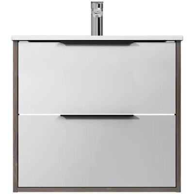 AM.PM Waschtischunterschrank mit Becken weiß glänzend 2 Schubladen 60 cm AM.PM Waschtischunterschrank mit Becken weiß glänzend 2 Schubladen 60 cm