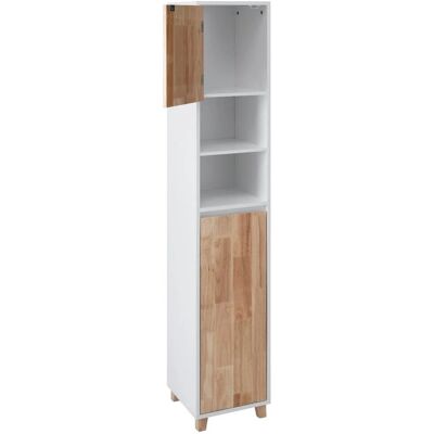Costway Badezimmerschrank mit Wäschekorb Bad Hochschrank Badschrank Costway Badezimmerschrank mit Wäschekorb Bad Hochschrank Badschrank