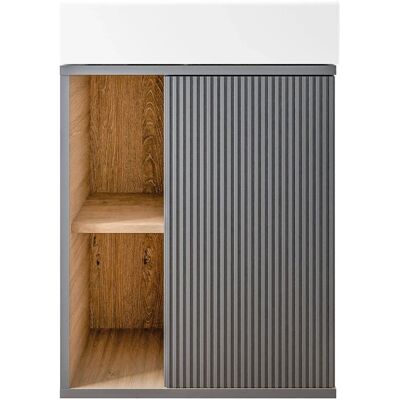 Bernstein Waschbecken mit Waschtischunterschrank BELDIVO 50 cm Türanschlag Rechts Weiß Bernstein Waschbecken mit Waschtischunterschrank BELDIVO 50 cm Türanschlag Rechts Weiß