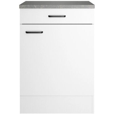 OPTIFIT Unterschrank Bonn214 60 x 88 x 60 cm Weiß mit Tür OPTIFIT Unterschrank Bonn214 60 x 88 x 60 cm Weiß mit Tür