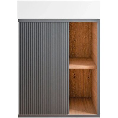 Bernstein - beldivo - 50 cm - Antrazit matt - Badezimmer-Vanity Bernstein - beldivo - 50 cm - Antrazit matt - Badezimmer-Vanity