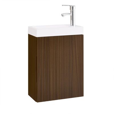 SoBuy Waschbeckenunterschrank Unterschrank mit Waschbecken Natur BZR196-BR SoBuy Waschbeckenunterschrank Unterschrank mit Waschbecken Natur BZR196-BR