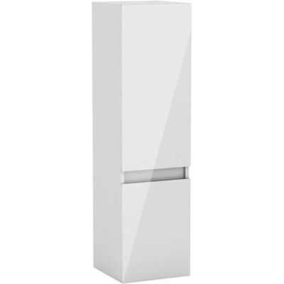AICA Badezimmerschrank Aalst 110 cm Hochschrank mit 2 Türen Softclose Grifflos Hochglanz Weiß Hängend AICA Badezimmerschrank Aalst 110 cm Hochschrank mit 2 Türen Softclose Grifflos Hochglanz Weiß Hängend