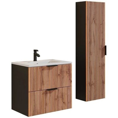 MADELA Badezimmermöbel Wandmontiert mit Waschbecken - 60cm MADELA Badezimmermöbel Wandmontiert mit Waschbecken - 60cm