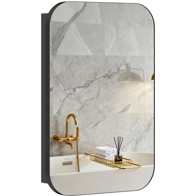 HOMCOM Bad Spiegelschrank 40L x 10B x 60H cm HOMCOM Bad Spiegelschrank 40L x 10B x 60H cm