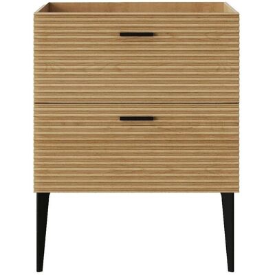 Vente-unique Waschbeckenunterschrank Sarone Naturfarben Hell 60 cm Vente-unique Waschbeckenunterschrank Sarone Naturfarben Hell 60 cm