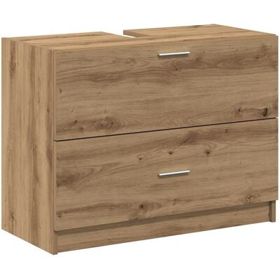 vidaXL Badezimmer Schrank Rechteckige Holzmaserung 78x37x59cm - Badezimmer Schrank vidaXL Badezimmer Schrank Rechteckige Holzmaserung 78x37x59cm - Badezimmer Schrank