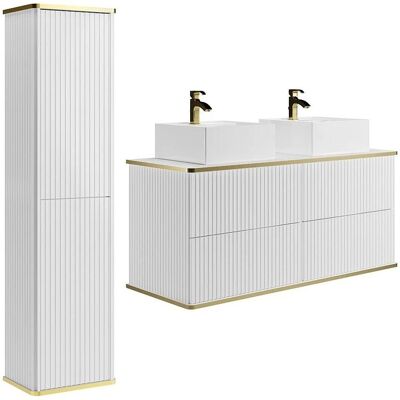 Vente-unique Badmöbel-Set Keliza Weiß 120 cm Vente-unique Badmöbel-Set Keliza Weiß 120 cm