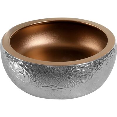 Kerra Aufsatzwaschbecken KR-124 Verchromt Braun Golden Kerra Aufsatzwaschbecken KR-124 Verchromt Braun Golden