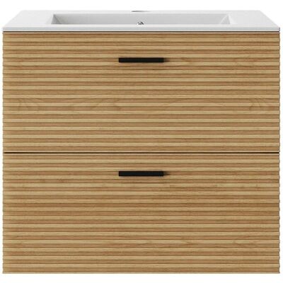 Vente-unique Einzelwaschtisch Sarone Naturfarben Hell 60 cm Vente-unique Einzelwaschtisch Sarone Naturfarben Hell 60 cm