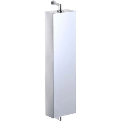 Relaxdays Spiegelschrank Edelstahl Silber Drehbar Wandmontiert 136 cm x 25 cm x 12 cm 6,1 kg Relaxdays Spiegelschrank Edelstahl Silber Drehbar Wandmontiert 136 cm x 25 cm x 12 cm 6,1 kg