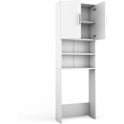 Vicco - Waschmaschinen-Schrank - Weiß - 64 x 190 cm - Schrank Vicco - Waschmaschinen-Schrank - Weiß - 64 x 190 cm - Schrank