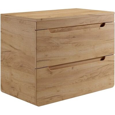 Vente-unique Waschbeckenunterschrank Aruba Naturfarben Hell 80 cm Vente-unique Waschbeckenunterschrank Aruba Naturfarben Hell 80 cm