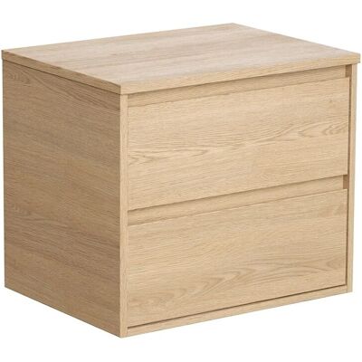 Vente-unique Waschbeckenunterschrank Milipam Naturfarben Hell 60 cm Vente-unique Waschbeckenunterschrank Milipam Naturfarben Hell 60 cm