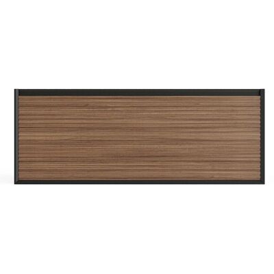 Vente-unique Waschbeckenunterschrank Baniva Schwarz Naturfarben Dunkel 120 cm Vente-unique Waschbeckenunterschrank Baniva Schwarz Naturfarben Dunkel 120 cm