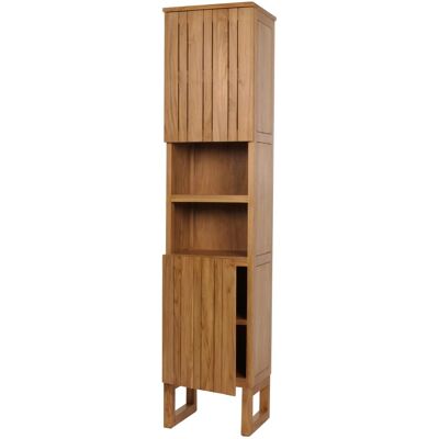 MCW Badezimmerschrank M72-H Teakholz Hochschrank MCW Badezimmerschrank M72-H Teakholz Hochschrank