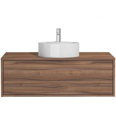 Vente-unique Teana Badezimmermöbel - Dunkel Natur - 94cm Vente-unique Teana Badezimmermöbel - Dunkel Natur - 94cm